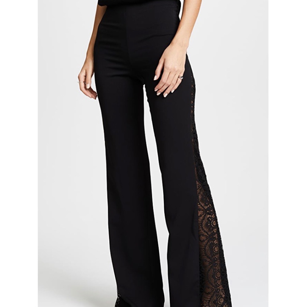 Alice & Olivia Mandy Side Panel Flare Pant